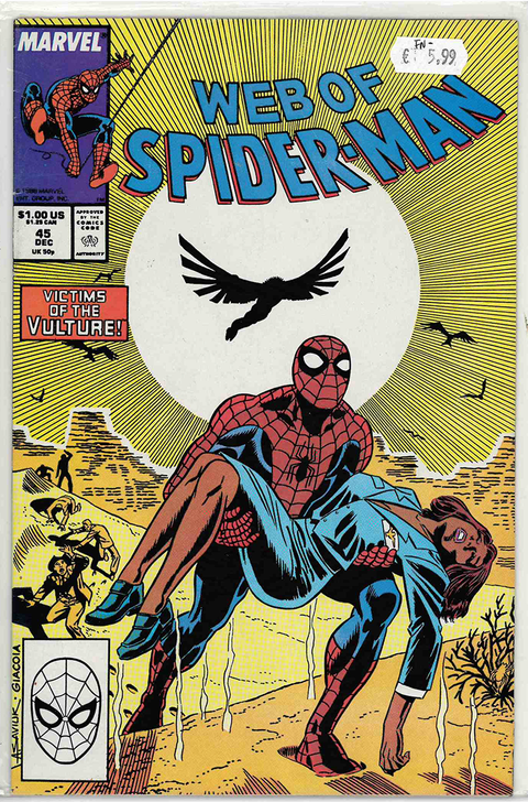 Web of Spider-Man (1st Series) #45 FINE-