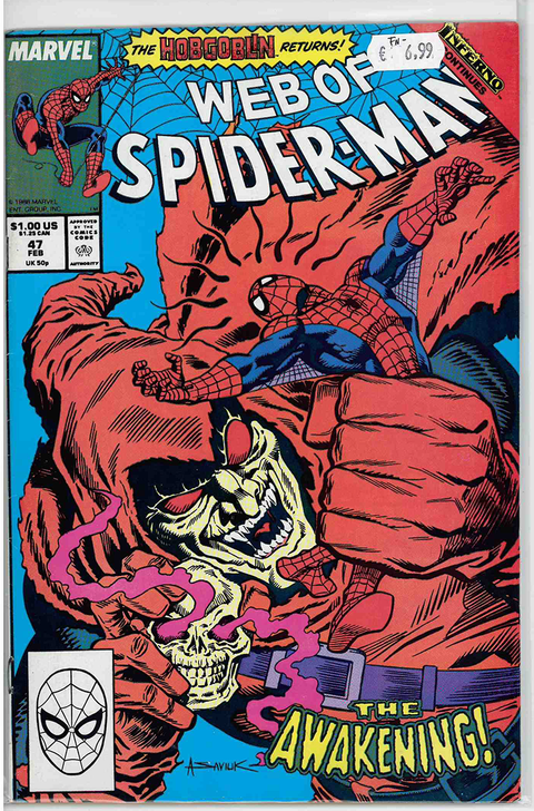Web of Spider-Man (1st Series) #47 FINE-
